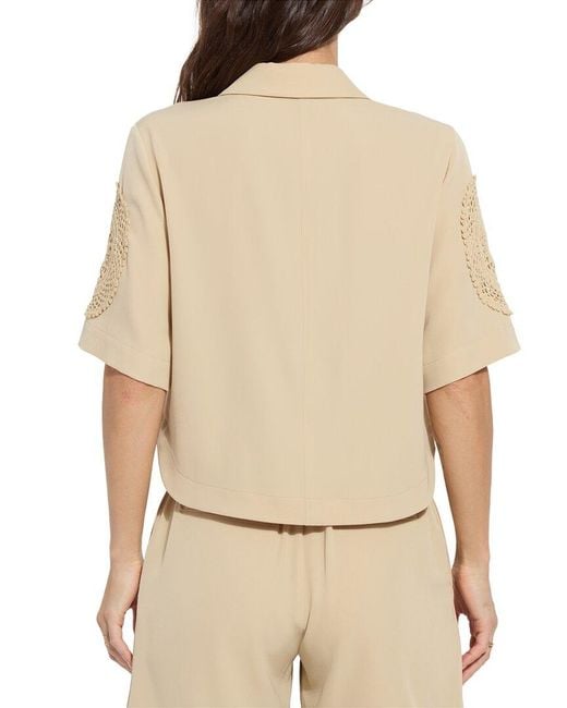 Lyssé Natural Tyla Crochet Detail Jacket