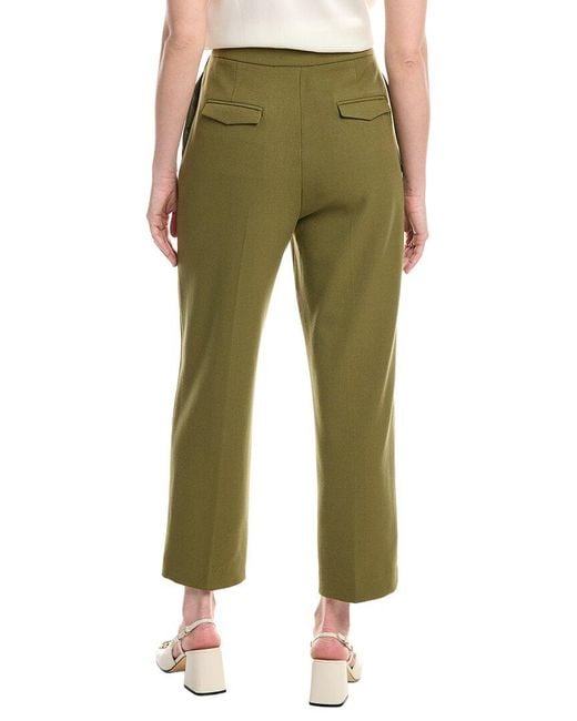 L.K.Bennett Green Billie Trousers