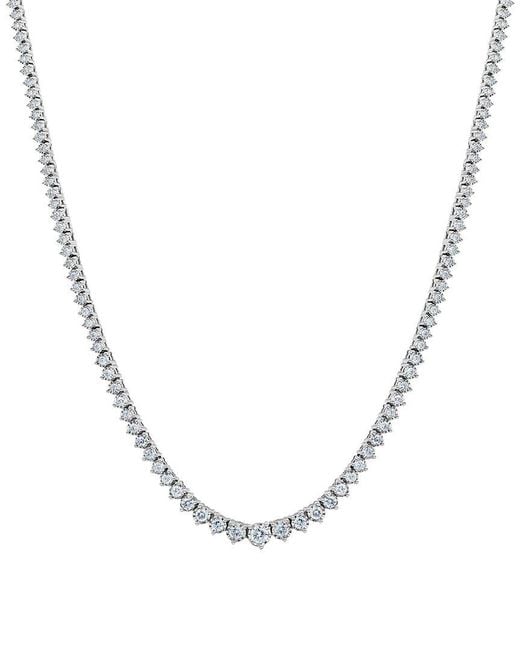 Lab Grown Diamonds Metallic 14K 3.00 Ct. Tw. Lab-Grown Diamond Necklace