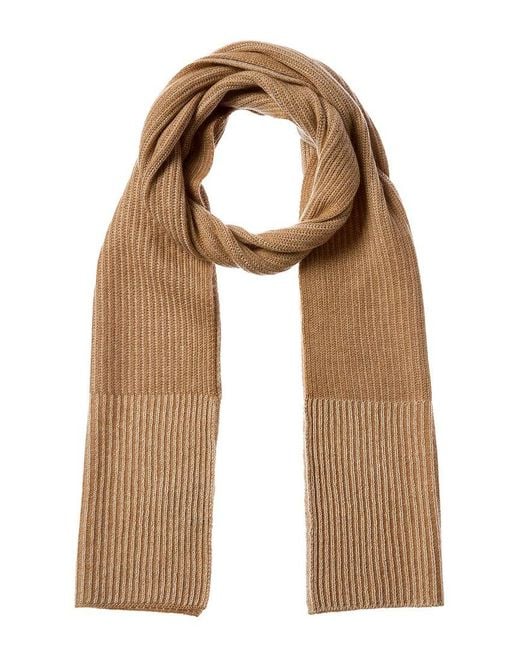Forte Pink Plaited Border Stripe Cashmere Scarf
