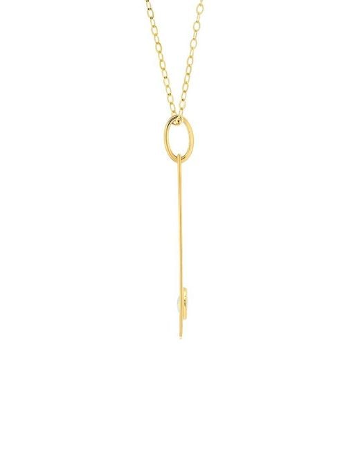 MaxColor White 14K 0.06 Ct. Tw. Lab-Grown Opal Pendant Necklace