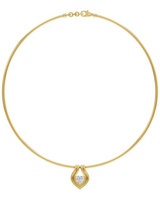 Lab Grown Diamonds Metallic 18K Over 1.00 Ct. Tw. Lab-Grown Diamond Necklace