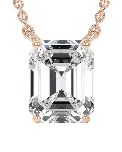 Lab Grown Diamonds White 14K 3.00 Ct. Tw. Lab-Grown Diamond Necklace