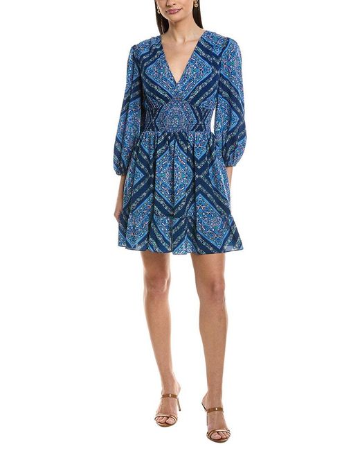 Shoshanna Blue Imogen Mini Dress