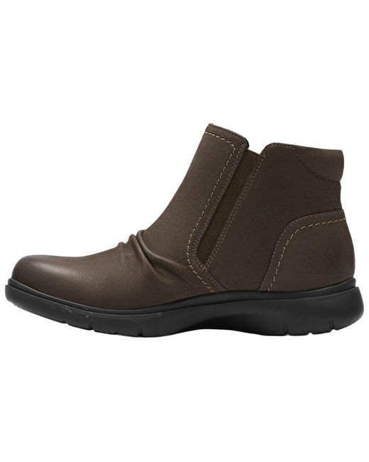 Clarks Black Dark Grey Lea Boot