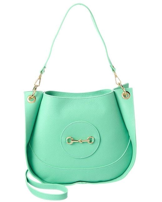 Isabella Rossetti Green Romy27 Leather Tote
