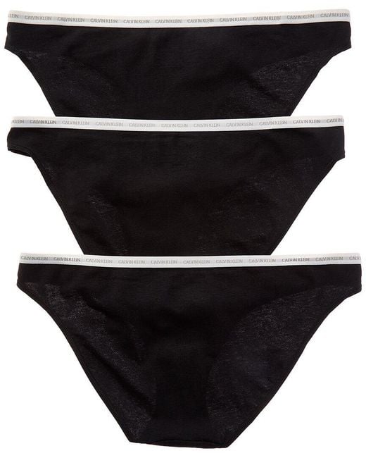 Calvin Klein Black 3Pk Bikini