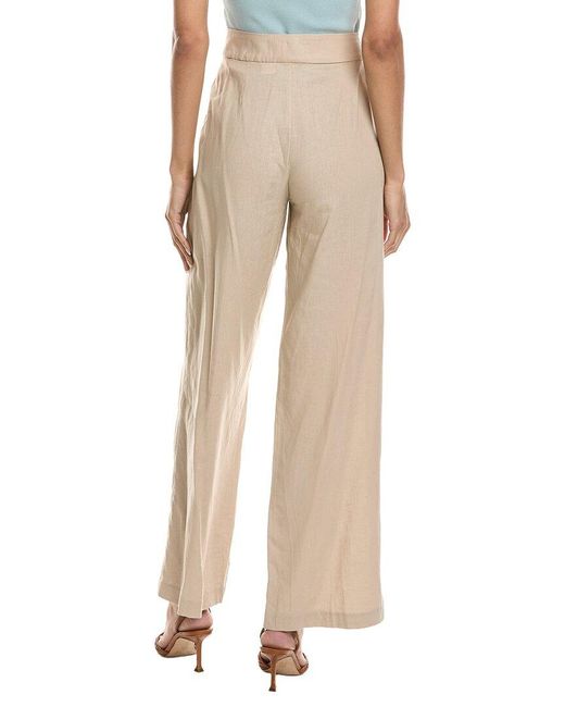 Tahari Natural Linen-Blend Pant
