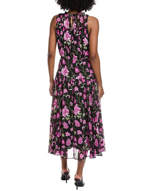 Cece Shirred Midi Dress