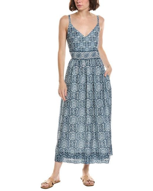 Gretchen Scott Blue Fiesta Maxi Dress
