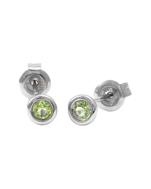 Gemstones Metallic Classic 14K 0.25 Ct. Tw. Peridot Earrings