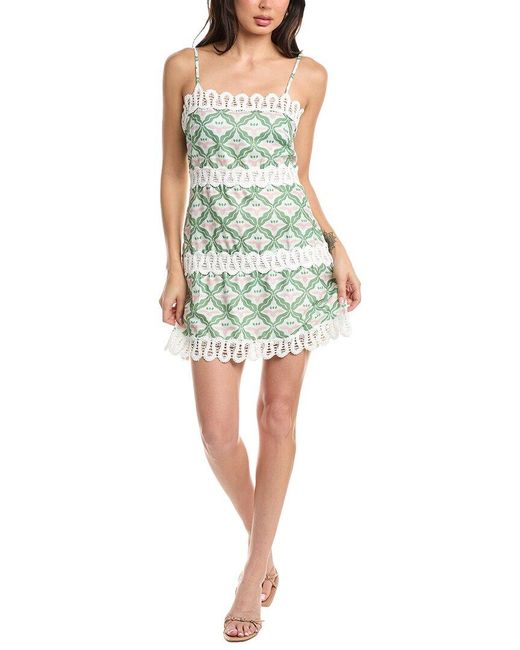 AMINA GLAM Green Mini Dress