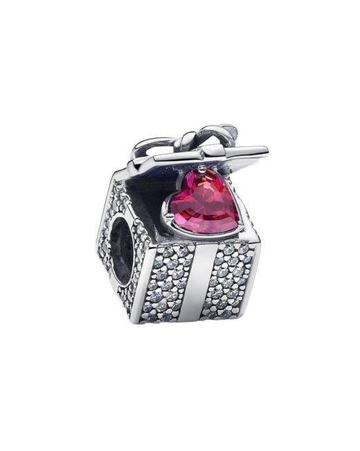 Pandora White Moments Cz Sparkling Gift Box Charm