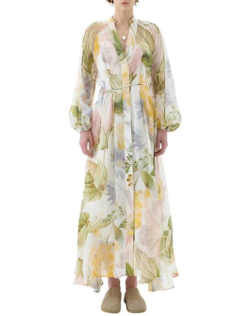 MIRA RICHI Maxi Dress in Metallic | Lyst UK
