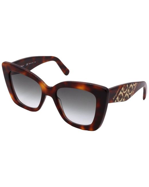 Ferragamo Brown Sf1023/s 52mm Sunglasses