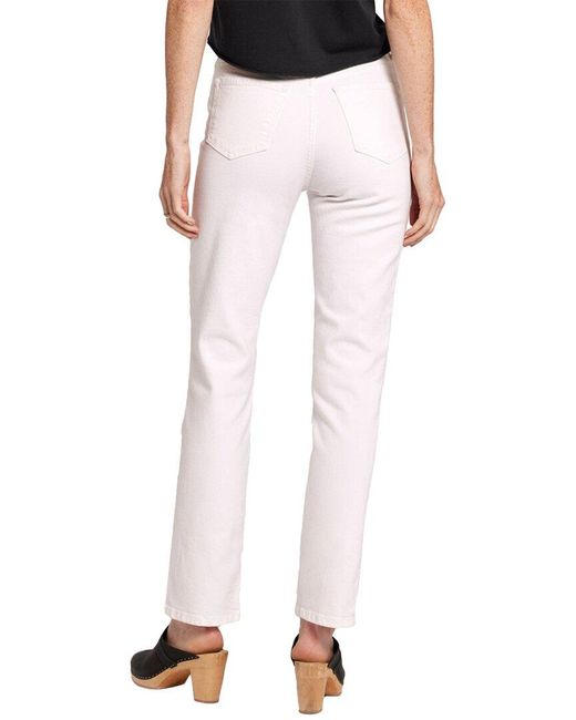 Current/Elliott White The Soulmate Blanc Straight Leg Jean