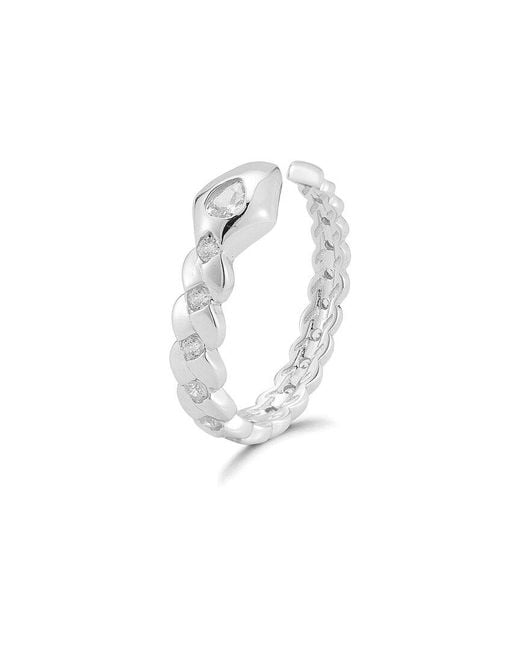 Sphera Milano White Cz Snake Ring