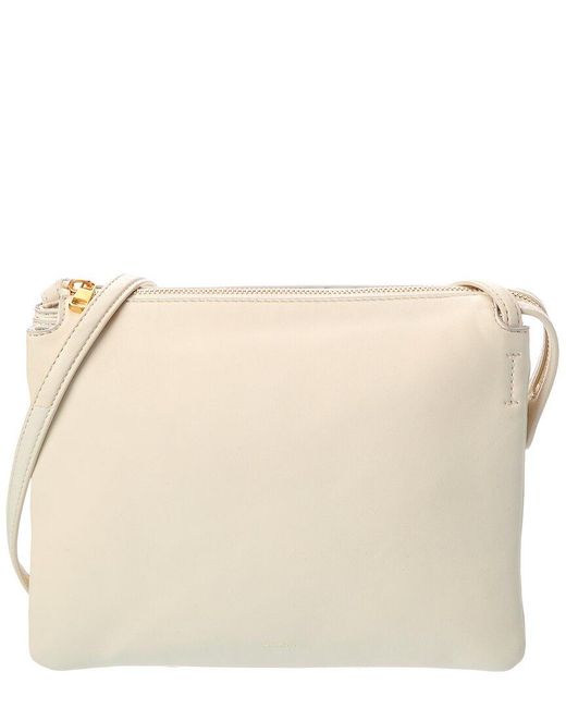 Vince Natural Sammi Triple Compartment Leather Swing Pack