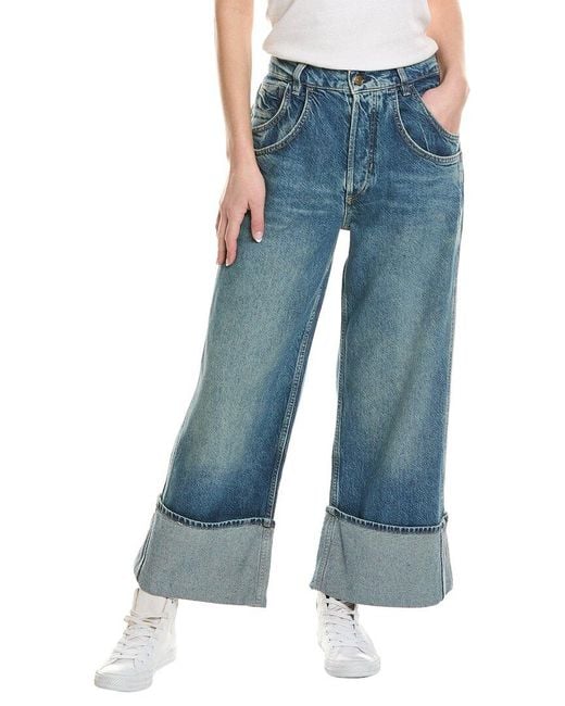 Free People Blue Final Countdown Mid Rise