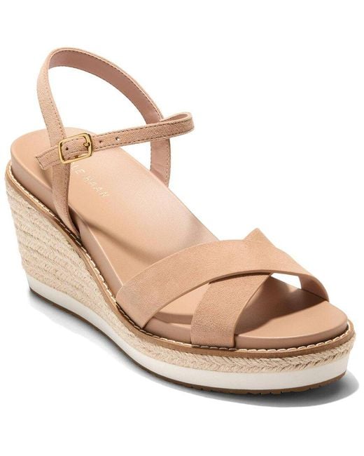 Cole Haan Natural Silvee Espadrille Wedge Sandal