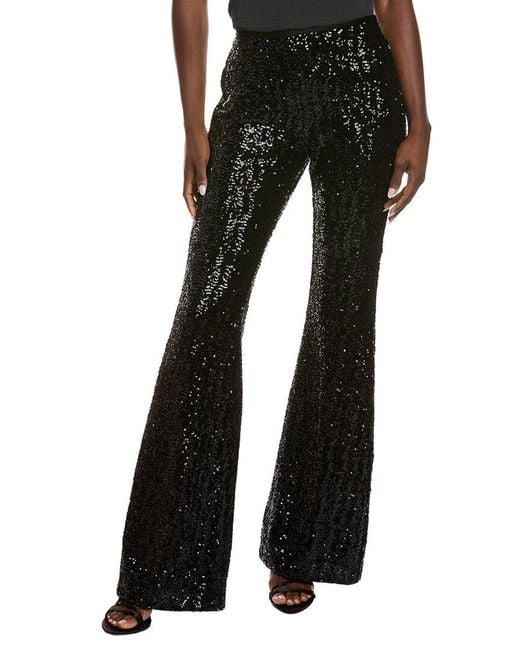 Michael Kors Black Sequin Flare Pant