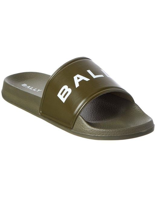 Bally Green Summer Slide for men