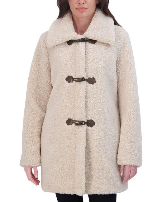 Laundry by Shelli Segal Natural Toggle Coat