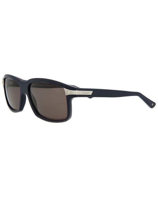 Cartier Brown Unisex Ct0076s 56mm Sunglasses