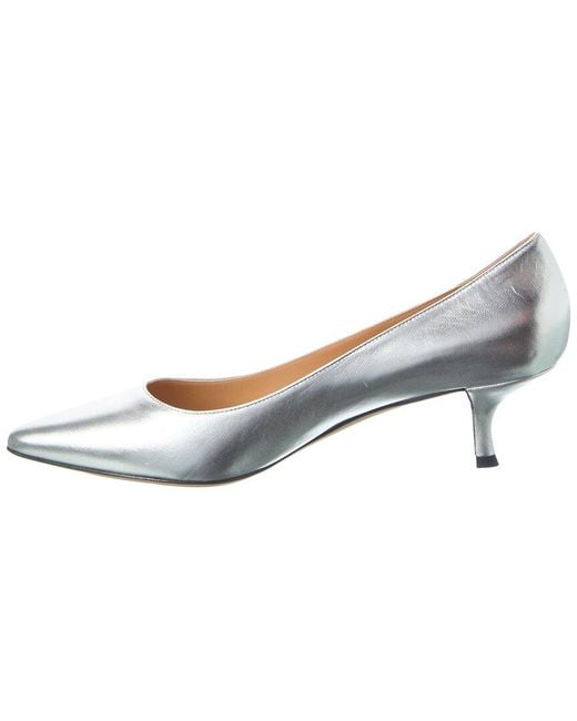 Sergio Rossi White Secret Leather Pump