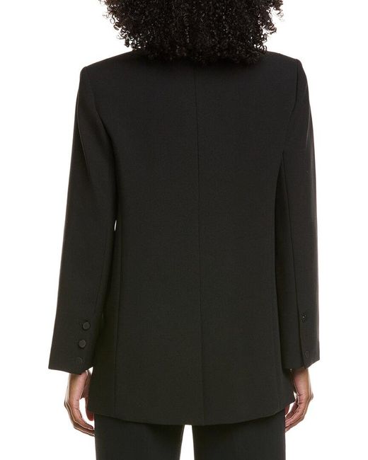 L'Agence Black Jayda Relaxed Double-Breasted Blazer