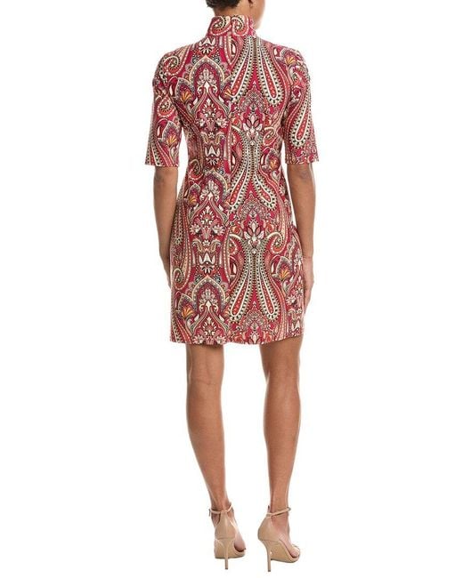 Jude Connally Red Grace Shift Dress