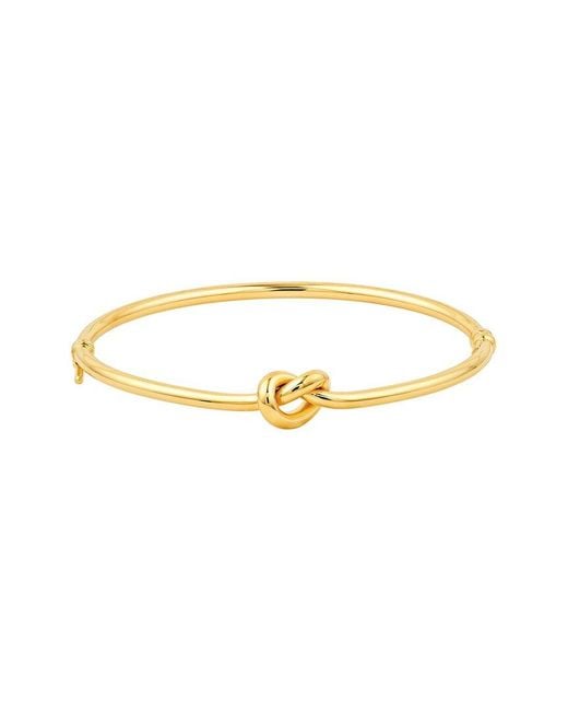 HAWLEY ST Metallic 14K Love Knot Bracelet