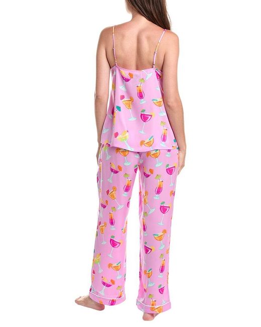 Room Service Pjs Pink 2Pc Cami & Pant Set