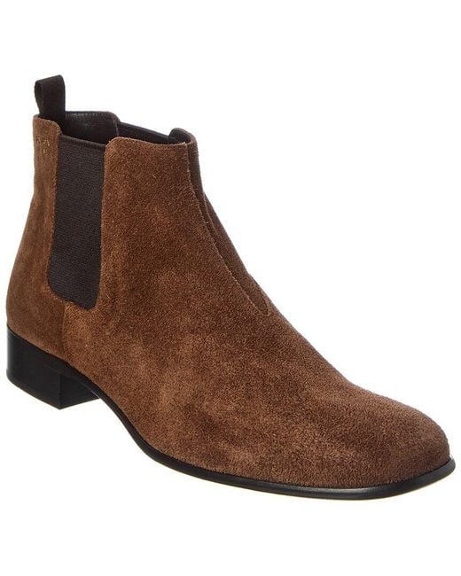 Prada Brown Suede Bootie