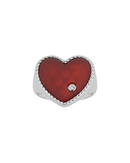 Glaze Jewelry Red Plated Cz Ring