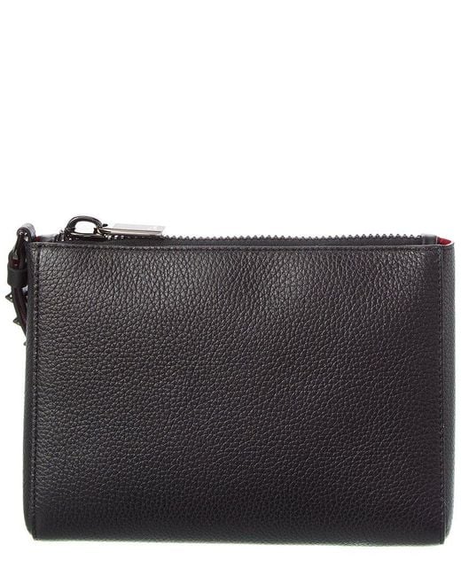 Christian Louboutin Black Cabata Mini Leather Pouch