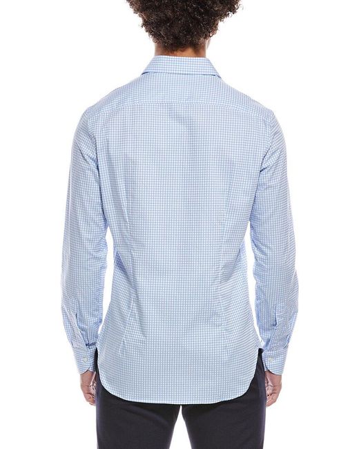 Canali Blue Dress Shirt for men