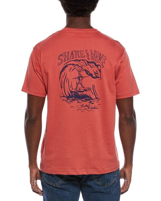 Scotch & Soda Red Graphic T-Shirt for men