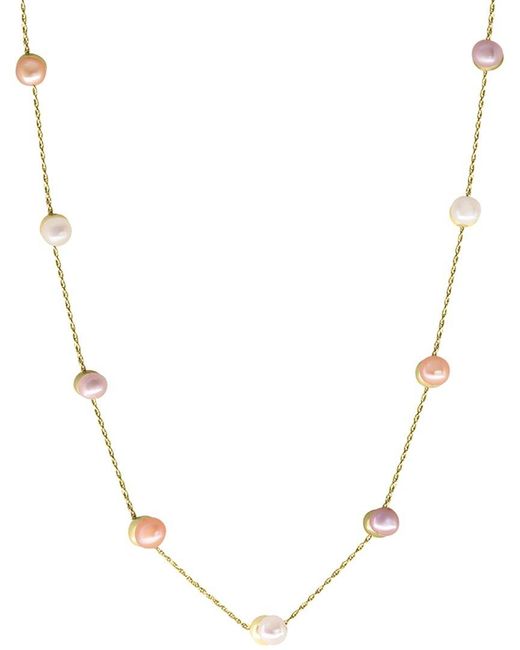 Effy Fine Jewelry Metallic 14K 7Mm Pearl Necklace