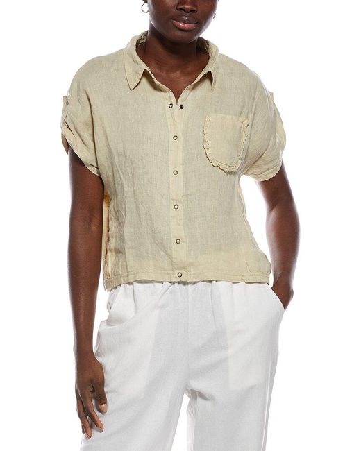 XCVI Natural Abner Top