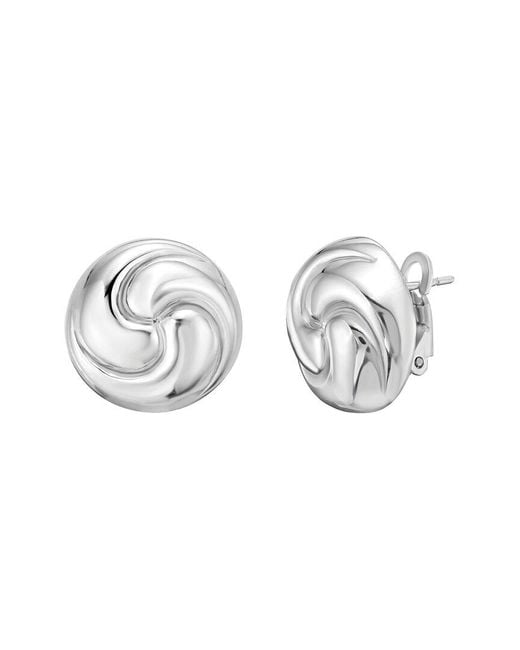 Italian Silver Metallic Earrings