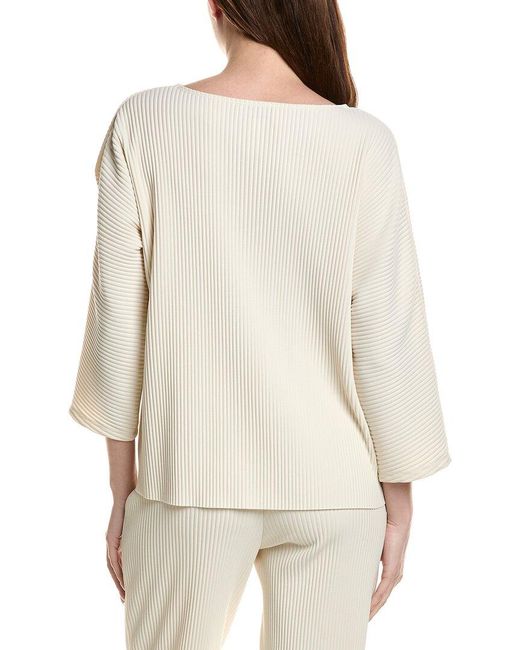 Joseph Ribkoff Natural Ribbed Top