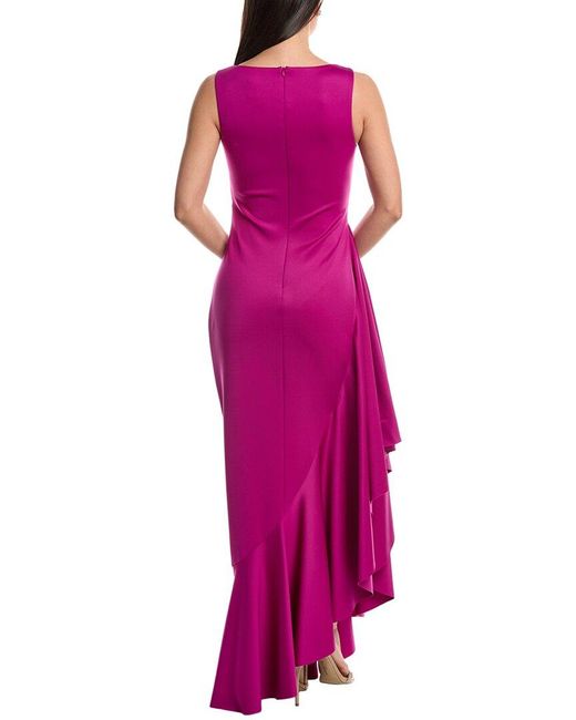 Black Halo Purple Jewel Gown