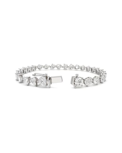 Prince Diamond & Jewelry White 14K 14.78 Ct. Tw. Lab-Grown Diamond Tennis Bracelet