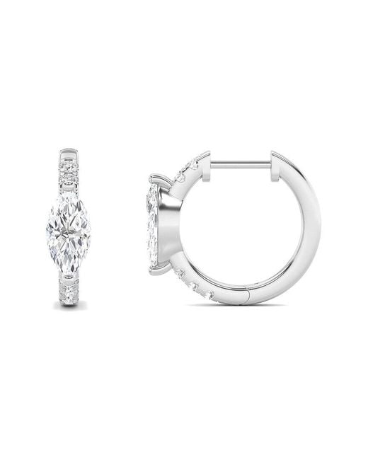 Lab Grown Diamonds Metallic 14K 1.50 Ct. Tw. Lab-Grown Diamond Earrings