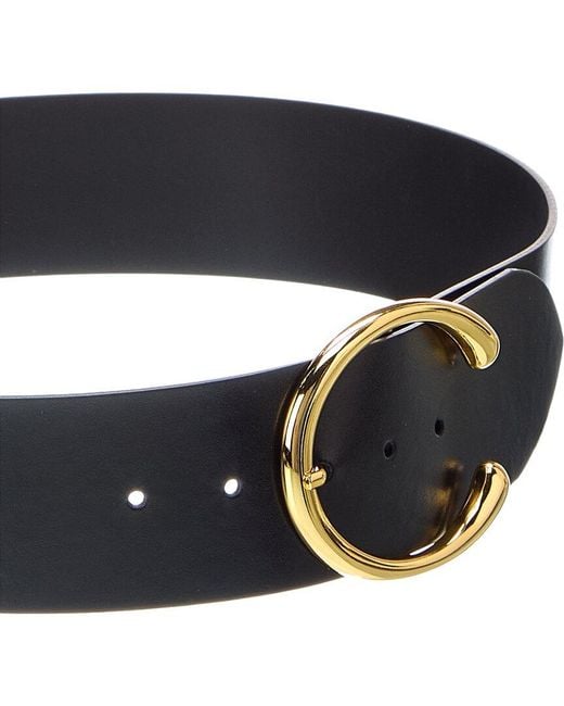 Bruno Magli Black Michaela Leather Belt