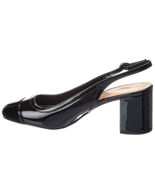 Stuart Weitzman Black Celina 60 Patent Slingback Pump