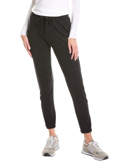 James Perse Black French Terry Sweatpant