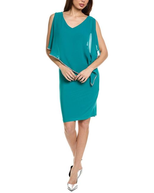 Joseph Ribkoff Popover Cocktail Dress in Blue