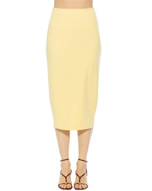 Alexia Admor Yellow Jacki Pencil Skirt